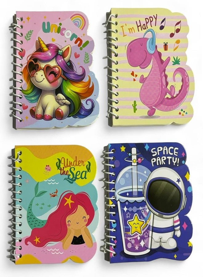 جيادا مجموعة مذكرات جيادا الحلزونية، 6 قطع، هدايا تذكارية لأعياد الميلاد، تصاميم متنوعة - Image 1